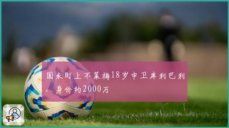国米盯上不莱梅18岁中卫库利巴利，身价约2000万